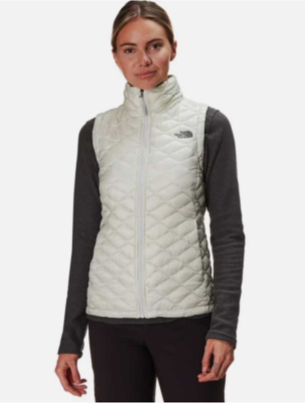 The North Face Women's Cream Quilted Packable Vest